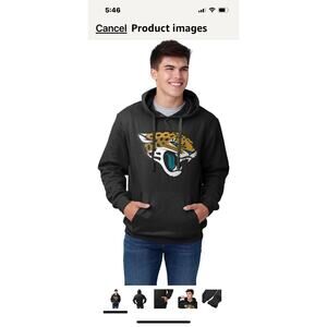 FOCO NFL Youths Official Sideline Primary Logo Performance Pullover Hoodie Swe